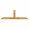 Ekena Millwork Portland Rough Sawn Timber Gable Bracket, Western Red Cedar, 60"W x 20"H x 4"D x 4"F, 8/12 Pitch GBW060X20X0404POR00RWR - alternate 1